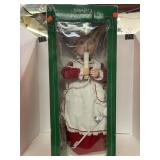Animated Mrs Claus. 25in tall. Works