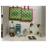 Christmas decor lot. Incl.Advent candle holder /