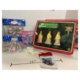 7pc Christmas lot. Candy Garland. My little pony