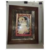Approx17 x 22 Budweiser Mirror
