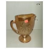 Jennette Marigold Carnival Glass Iris &