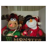 4 Cnt Animated Christmas Stuffed Animals