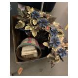 Flower wall hanging and baskets