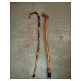 2 Cnt Wooden Canes