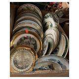 Box of Collectibles Plates