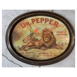 Dr. Pepper advertisement metal tray