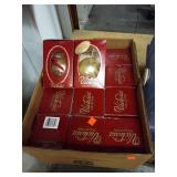 Box Lot of Victoria Christmas Ornaments