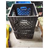 2 Cnt Milk Crates