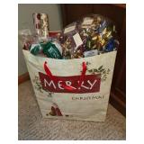 Large Lot of Christmas Bows/Wrapping Paper  &