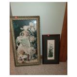 2 Cnt Framed Pictures 1-11 x 21 & 1- 17 x 32