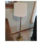 Brass Floor Lamp W/ Shade