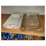 Lot  of 6 Pyrex & Fire King Baking Dishes