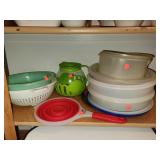 Lot of Tupperware/Strainers/Popcorn Maker Etc