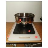 Lot of Cutting Boards & Stainless Mixing Bowls
