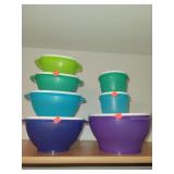 Lot of 7 Tupperware Bowls W/ Lids