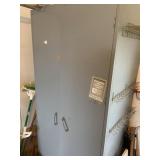 Metal Storage Cabinet & Contents including Plant