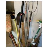 Brooms, Shovels, Rake, Pitch Fork, etc