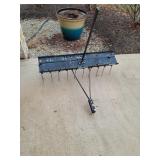 Tow Behind Tine Rake Dethatcher With Tray For