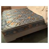 Queen Size Bed W/ Box Springs, Mattress, Frame &