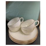 4 Ct. Matching Tea Cups, 4 Ct. Matching Plates