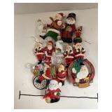 13 Santa Christmas Tree Ornaments