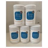 5 Tubs of Disinfecting Wipes.  70 sheets each Tub