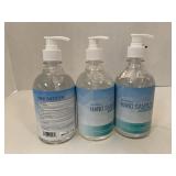 3 Dispenser Bottles of Hand Sanitizer.  16.9 oz
