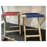 2 Folding Camp Stools