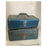 2 Ct. Vntg. Toolboxs