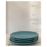4 Ct. Blue Royal Folk Plates