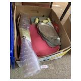 Carpet protector, dishes, misc