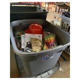 Tote of party decorations