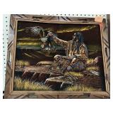 Native American and eagle Picture Approx