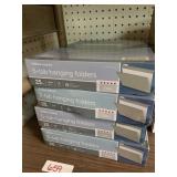 4 hanging folders