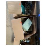 Group Lot 3 boxes misc including old cigar boxes