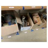 4 box Group Lot Misc including Chandelier