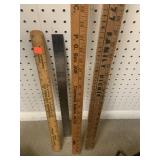 4 ct Rulers / Yard Sticks