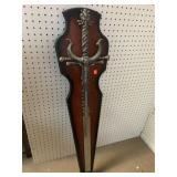 Sword on Wooden Display