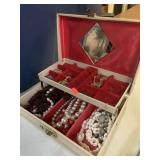 Jewelry Box w/Costume Jewelry