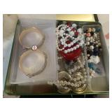 Costume Jewelry in Tin Box