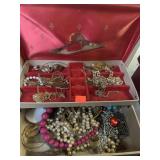 Jewelry Box w/Costume Jewelry