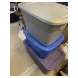 3 Totes w/lids
