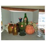 Large Lot of Glass Vases/Tea Pot Etc