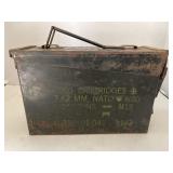 Vintage Ammo box. Cartridge Box.  Military