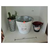 Lot of Metal Containers