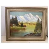 Serene Painting. Signed. 16.5x13.5in