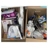 2 boxes misc items.