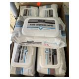5 pkg. RICO hand sanitizing wipes. 80/ pkg.