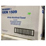White Multifold Towel 9 x 9.5 250 Towels Per
