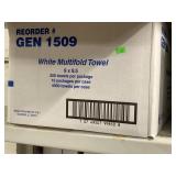 White Multifold Towel 9 x 9.5 250 Towels Per